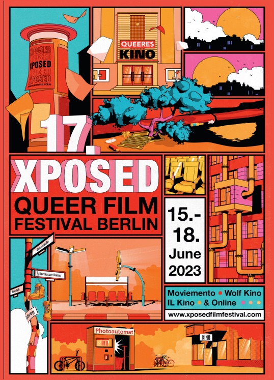 Freiluftkino Kreuzberg
Mittwoch, 06.07.2022, 21:45
XPOSED Open Air: Queer Short Films
div.m.engl.Ut
Klick für mehr Information und Online-Ticket!